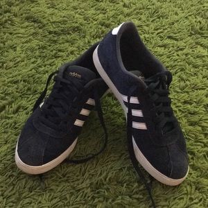Adidas Navy Suede Sneakers